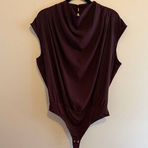 Express Deep Burgundy Bodysuit